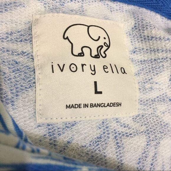 IVORY ELLA ANDREA‎ TROPICAL CROPPED PULLOVER HOODIE NWT - Picture 5 of 7